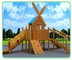 Equipo al aire libre de madera Skidproof Staticproof del juego de los niños de la aventura