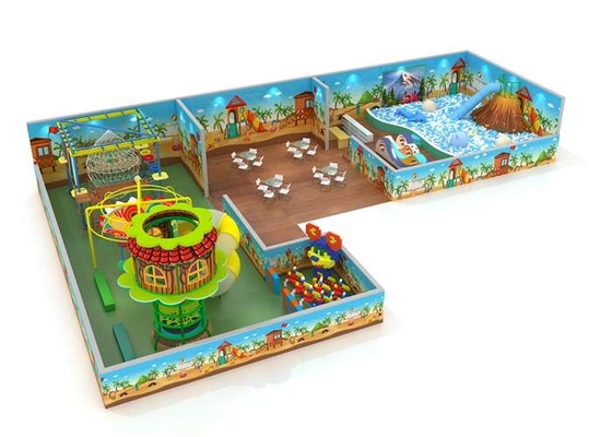 Piscina interior de la bola de patio del equipo del juego suave comercial con la carrera de obstáculos