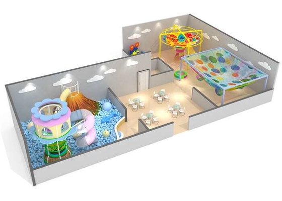 El PVC hizo espuma los niños preescolares interiores del equipo del patio juega los juguetes con subir de la cuerda