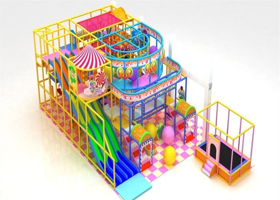 Equipo temático del parque de atracciones de los sistemas del patio del caramelo con la diapositiva del arco iris